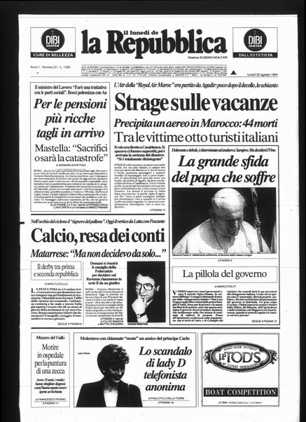 Il lunedì de La repubblica